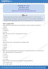 Đề thi học kì 2 Hóa 10 Chân trời sáng tạo - Đề 3